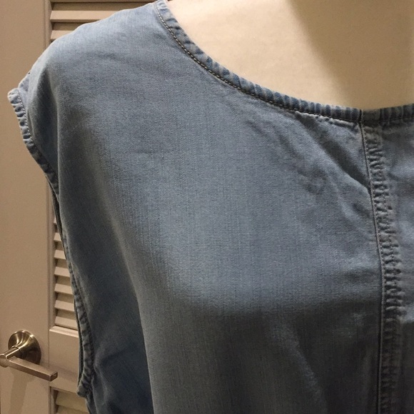 Denim Wrap Dress Forever 21 Sz S - Picture 3 of 5